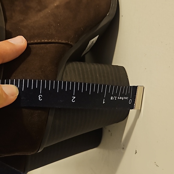 Torrid Faux Suede Brown Zip-Up Heeled Booties - Picture 7 of 7